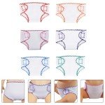 Toyvian 6-Pack Reusable Doll Diapers & Bag