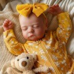 20-Inch Lifelike Reborn Baby Girl Doll Set