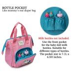 HappyVk Pink Baby Doll Diaper Bag with Pad