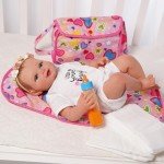 5-Piece Doll Diaper Bag Set with Magic Bottles