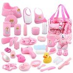 40PCS Baby Doll Accessories Set for Pretend Play