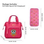 HappyVk Baby Doll Diaper Bag with Owl Design