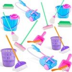 Mini Dollhouse Cleaning Supplies Set – 18 Pieces