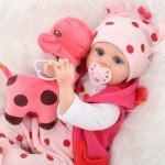 Lifelike 22 Inch Reborn Baby Doll with Feeding Kit