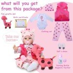 Lifelike 22 Inch Reborn Baby Doll with Feeding Kit