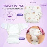 Reborn Baby Girl Doll Clothes & Backpack Set