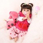 Lifelike 22 Inch Reborn Baby Doll with Feeding Kit