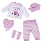 5-Piece Outfit Set for 17-22 Inch Reborn Dolls