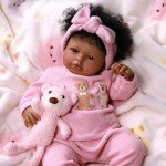 20-Inch Realistic Black Girl Reborn Doll Set