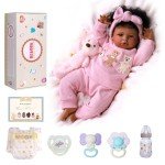 20-Inch Realistic Black Girl Reborn Doll Set
