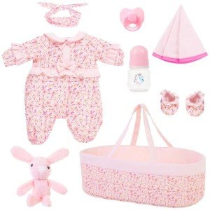 8-Piece Baby Doll Clothes and Accessories Set