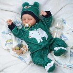 Realistic 17 Inch Reborn Baby Boy Doll with Kit