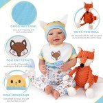 9-Piece Reborn Baby Doll Clothes Set with Bassinet