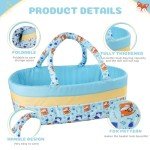 9-Piece Reborn Baby Doll Clothes Set with Bassinet