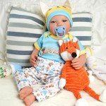 9-Piece Reborn Baby Doll Clothes Set with Bassinet