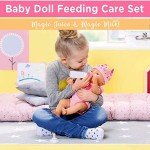 28 PCS Baby Doll Accessories Playset with Bottles