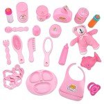 28 PCS Baby Doll Accessories Playset with Bottles