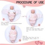 2-Piece Swaddle Blanket & Hat for Reborn Dolls