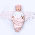 2-Piece Swaddle Blanket & Hat for Reborn Dolls