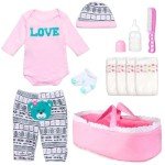 11-Piece Pink Outfit Set for Reborn Dolls