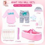 11-Piece Pink Outfit Set for Reborn Dolls