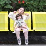 GAGAKU Pink Doll Carrier with Daisies