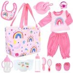 Unicorn-Themed 13-Piece Baby Doll Clothing Set