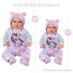 8-Piece Clothes Set for 20-Inch Baby Dolls