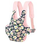 GAGAKU Pink Doll Carrier with Daisies