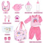 Unicorn-Themed 13-Piece Baby Doll Clothing Set