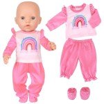 Unicorn-Themed 13-Piece Baby Doll Clothing Set