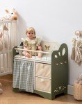 Robotine Wooden Baby Doll Crib with Storage