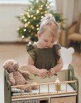 Robotine Wooden Baby Doll Crib with Storage