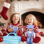 9PCS Knitted Clothes & Bassinet for Reborn Dolls