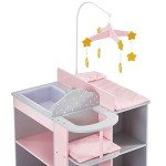 6-in-1 Wooden Baby Doll Changing Station Set