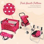 3-in-1 Baby Doll Accessories Furniture Set