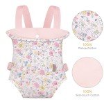GAGAKU Pink Baby Doll Carrier Backpack Set
