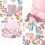 Pink Plum Reborn Doll Carrier for Girls