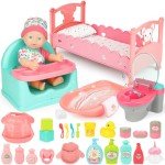 25-Piece Baby Doll Playset with Accessories
