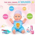 30-Piece Baby Doll Bath & Doctor Play Set