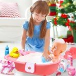30-Piece Baby Doll Bath & Doctor Play Set