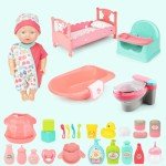 25-Piece Baby Doll Playset with Accessories