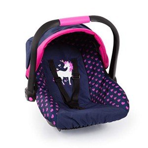 Bayer Design Deluxe Baby Doll Car Seat - Blue/Pink