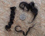 Hand Dyed Black Mohair Locks for Dolls & Crafts