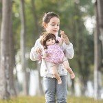 Pink Flower Baby Doll Carrier with Adjustable Straps