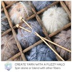 Hand Dyed Black Mohair Locks for Dolls & Crafts