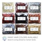 Organic Hand-Dyed Mohair Locks for Reborn Dolls