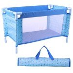 BABESIDE Foldable Doll Crib with Storage Bag