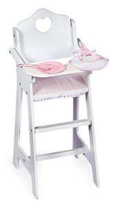 Wooden High Chair for 18-Inch Reborn Dolls