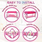 JIZHI Foldable Doll Playpen with Storage Bag